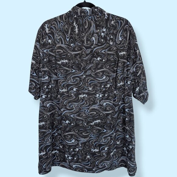Paradise Collection 100% Silk Button Shirt - Picture 3 of 5